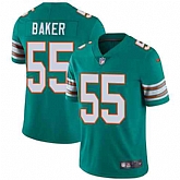 Nike Men & Women & Youth Dolphins 55 Jerome Baker Aqua Throwback NFL Vapor Untouchable Limited Jersey,baseball caps,new era cap wholesale,wholesale hats